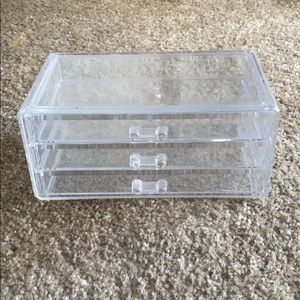 Acrylic makeup 3 drawer organizer